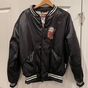 THE LAUNDRY ROOM Coors Light Beer Wolf Bomber Jacket